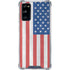 American Flag Distressed Galaxy S20 FE Clear Case